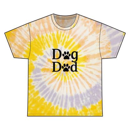 Dog Dad Spiral Tie Dye Tee Unisex Cotton T-Shirt Sizes Small - 2 XL (3 colors)