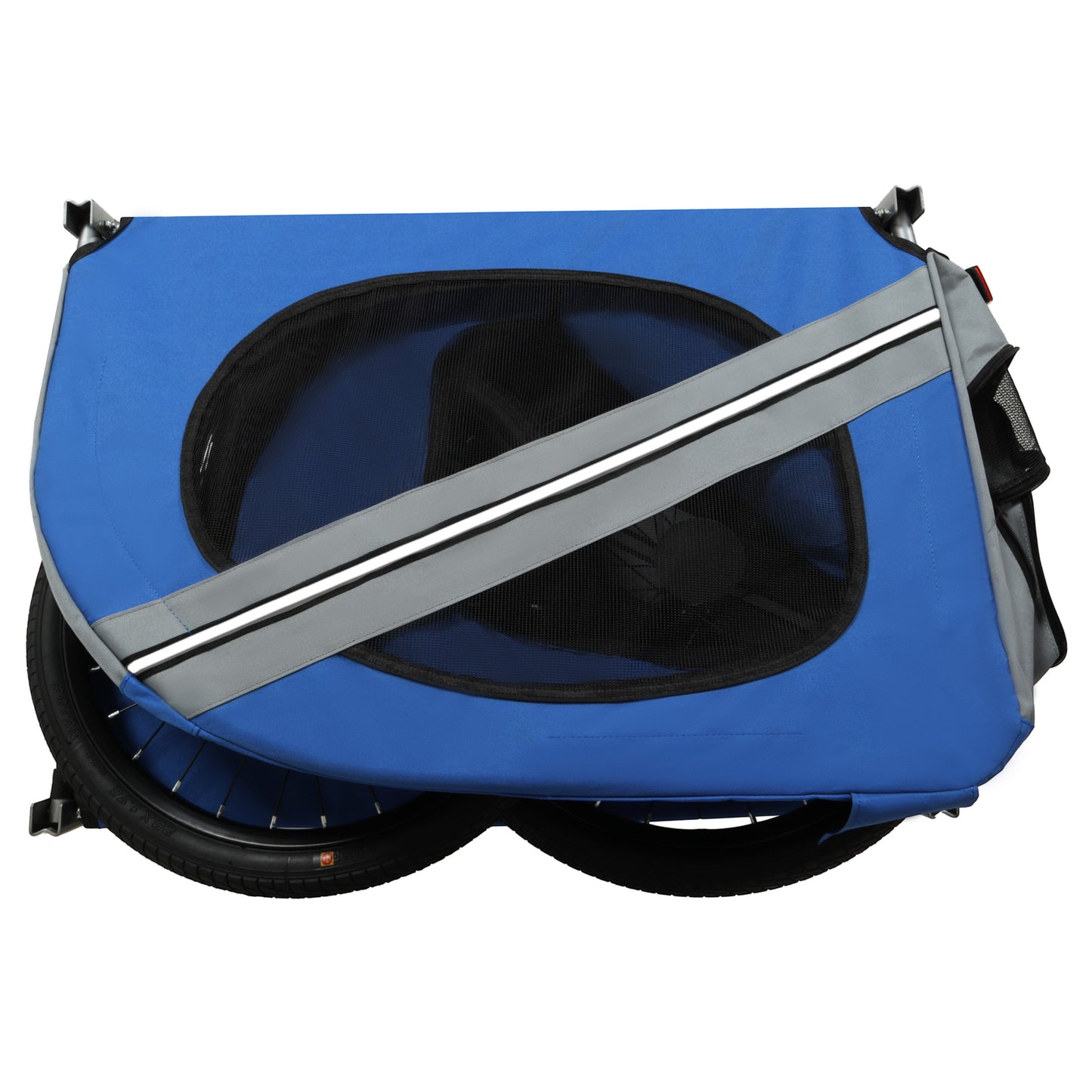 Large Folding Bike Trailer for Dogs – 66LB Capacity All-Terrain Pet Carrier