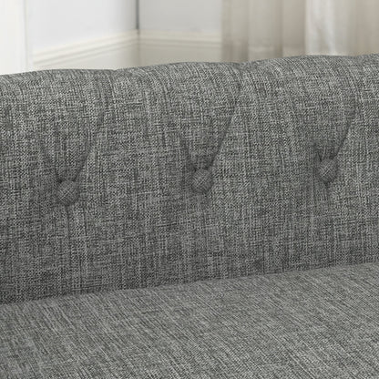 Modern Linen Fabric Light Grey Elevated Pet Bed
