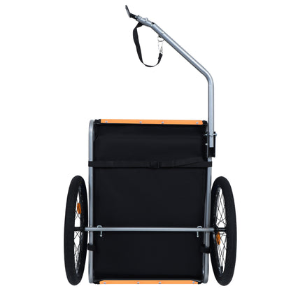 Large Folding Bike Trailer for Dogs – 66LB Capacity All-Terrain Pet Carrier