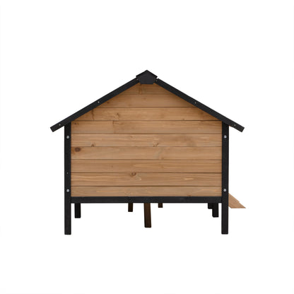Outdoor Large Wooden Cabin House Style Dog Kennel with Porch