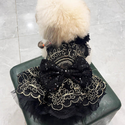 Handmade Princess Puppy Outfit Lace Tutu