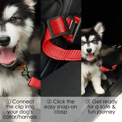 Adjustable Nylon Dog Car Seat Belt Safety Strap