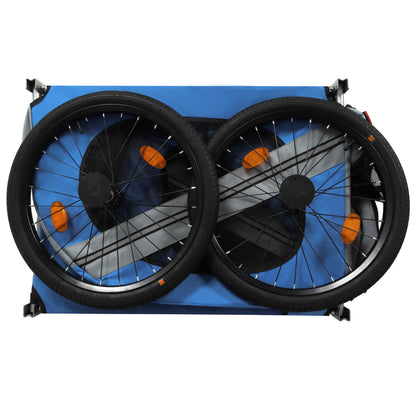 Large Folding Bike Trailer for Dogs – 66LB Capacity All-Terrain Pet Carrier