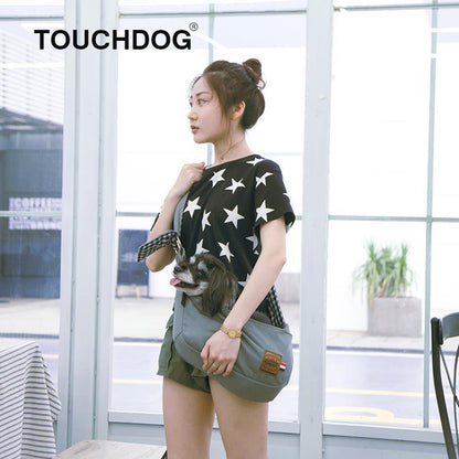 Touchdog 'Toga Bark' Over-The-Shoulder Hands-Free Pet Carrier