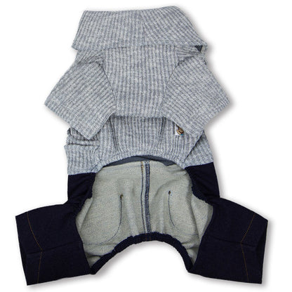 Touchdog Vogue Neck-Wrap Full Body Fashion Dog Sweater Outfit