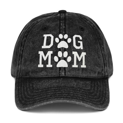 Dog Mom Vintage Cotton Twill Cap