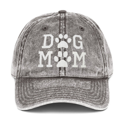 Dog Mom Vintage Cotton Twill Cap