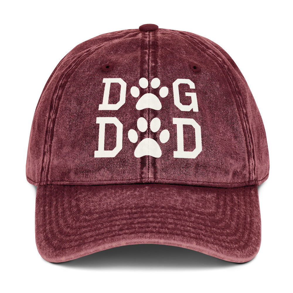 Dog Dad Vintage Cotton Twill Cap