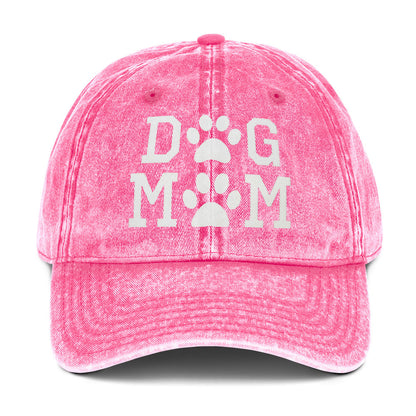 Dog Mom Vintage Cotton Twill Cap