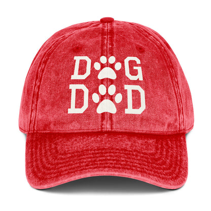 Dog Dad Vintage Cotton Twill Cap