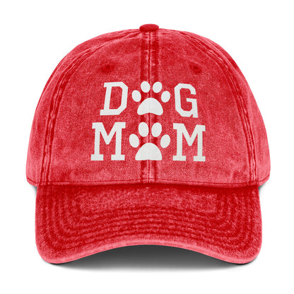 Dog Mom Vintage Cotton Twill Cap